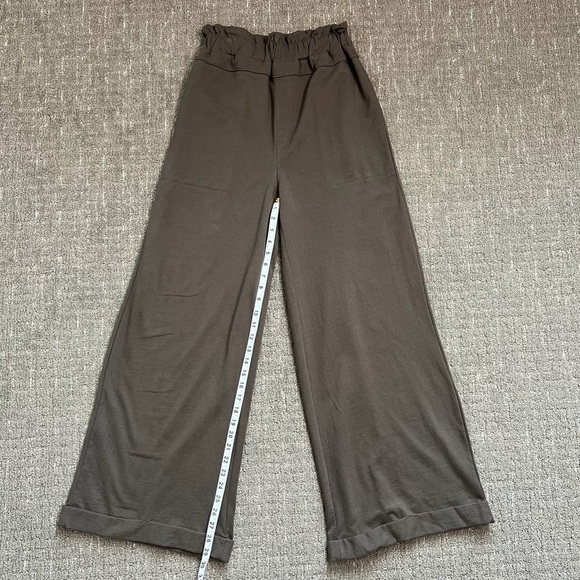 Free People free-est Palma Pants Pewter Green 100% Cotton Size XS - Picture 3 of 6